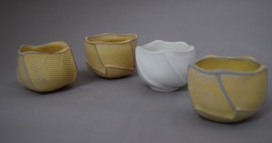 Assortment of Faceted Cups