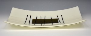 Fused Glass Serving Tray - Dichroic Glass #216