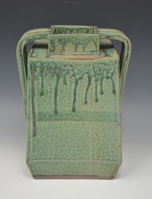 Square Vase with Handles