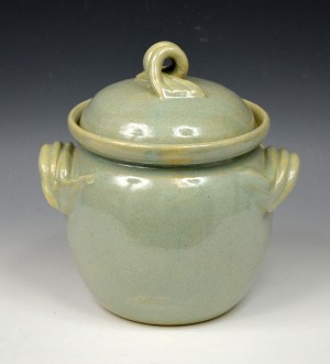 Covered Jar Celadon