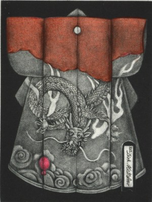 Red Balloon Kimono (Ex Libris)
