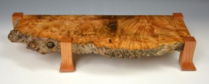 Display Stand - Live Edge Maple Burl #48