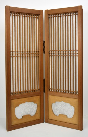 Shoji Screen - small 2 panel folding screen