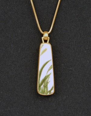 Necklace: Portmerion Grass - Porcelain #52