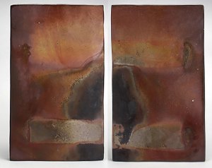 Large Plates or Wall Diptych #886 & #887