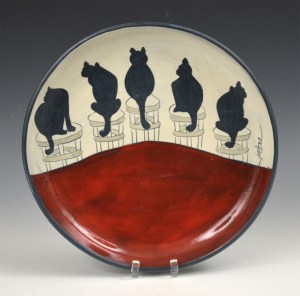 Plate - Dinner w/Cats