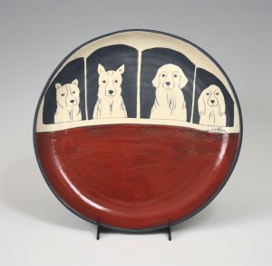 Plate - Dinner w/Dogs