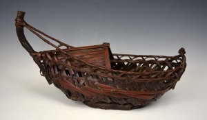 Basket for Flowers - Boat design - TAN804