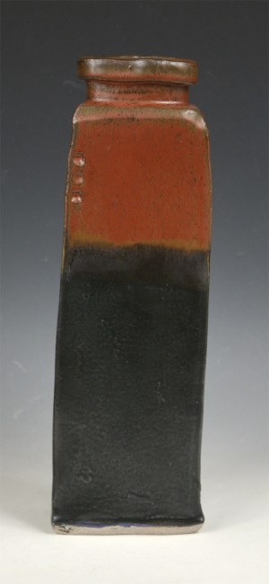 11" Vase w/ Red and Black #83