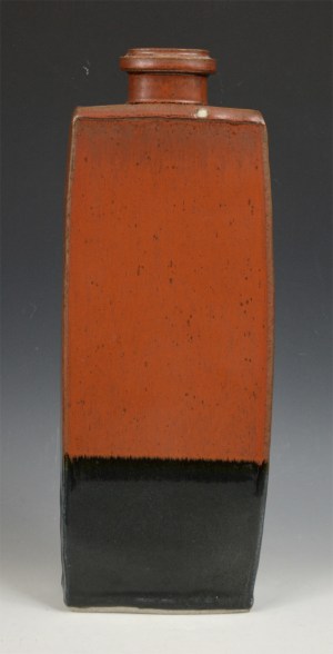 14" Vase w/ Red and Black #80