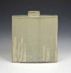 Grey w/ Green Vase #76
