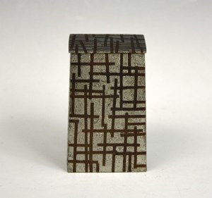 Brass and Tin Tea Caddy with box