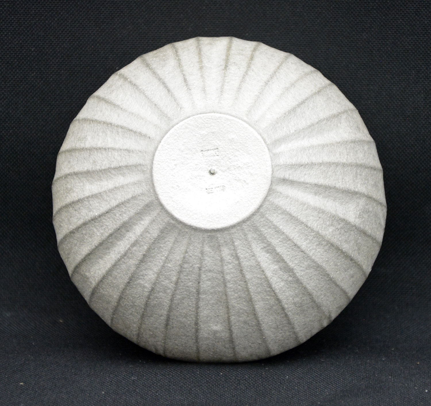 Silver Sake Cup - Vertical Lines - Image 2