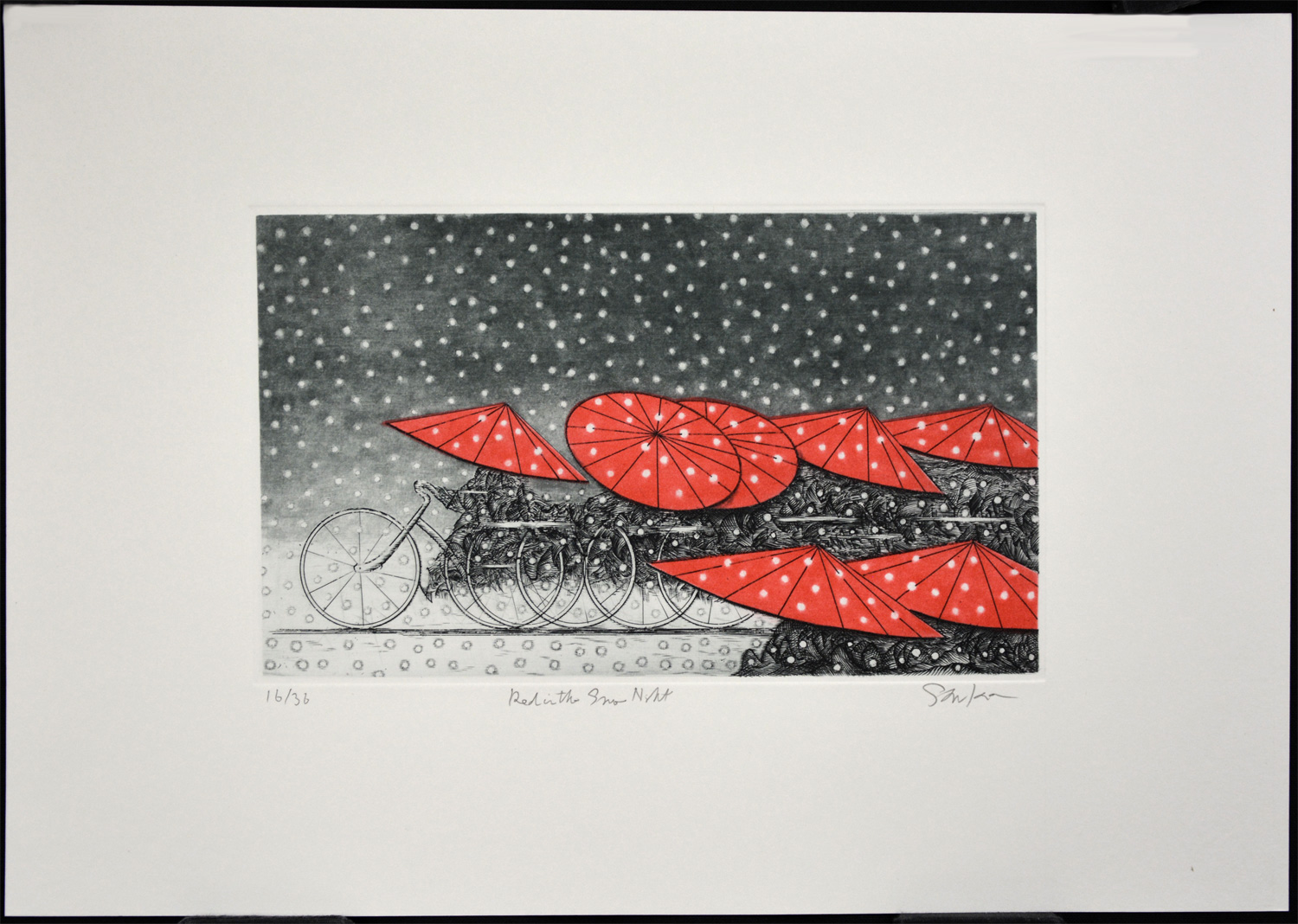 Red in the Snow Night - Image 2