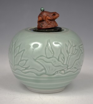 Vessel 155 - Celadon Lotus with Frog