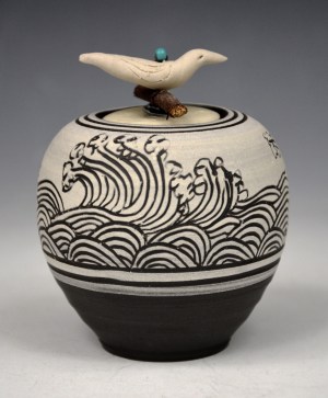 Vessel 153 - Waves with White Bird