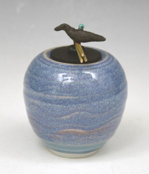 Vessel 152 - Blue/Purple with Raven