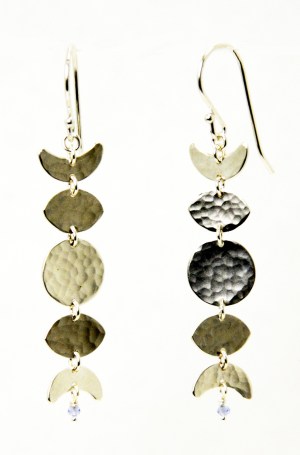 Earrings - Moon Phase, Sterling Silver