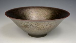 FURUTANI Noriyuki - Peach Silver Yuteki Tenmoku bowl