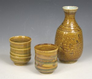 Sake Set - Light Brown
