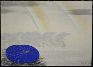 Double Rainbow Blue (Watercolor)