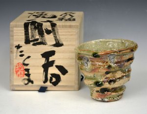 MURAKOSHI - Ash Glazed Guinomi #1309