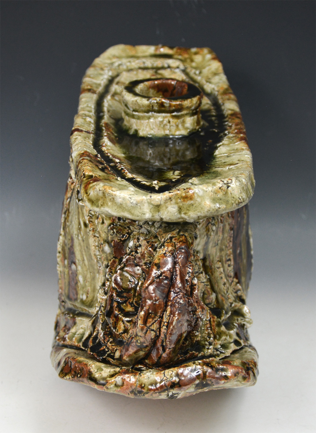 MURAKOSHI - Tobe Ash Glazed Vase w/ tomobako box - #1163 - Image 7