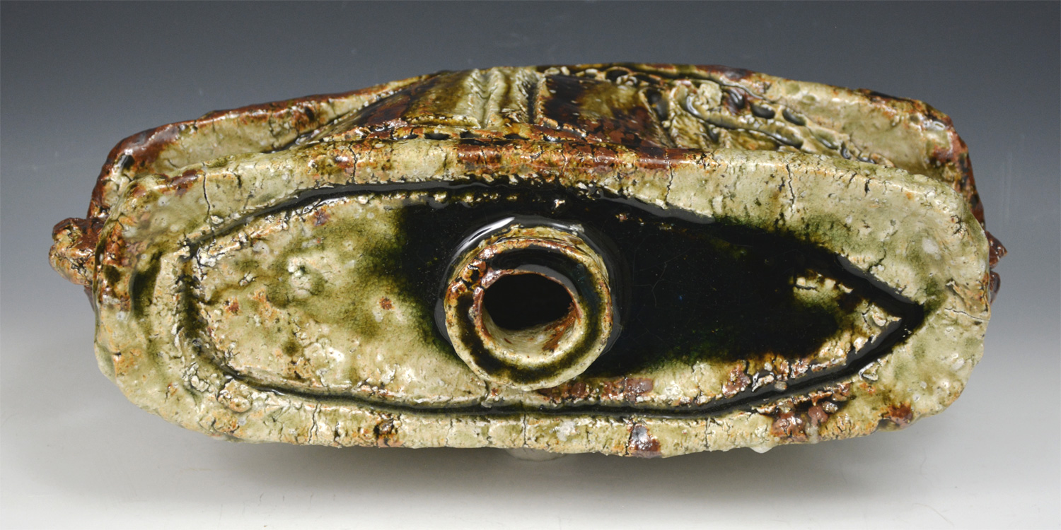 MURAKOSHI - Tobe Ash Glazed Vase w/ tomobako box - #1163 - Image 4