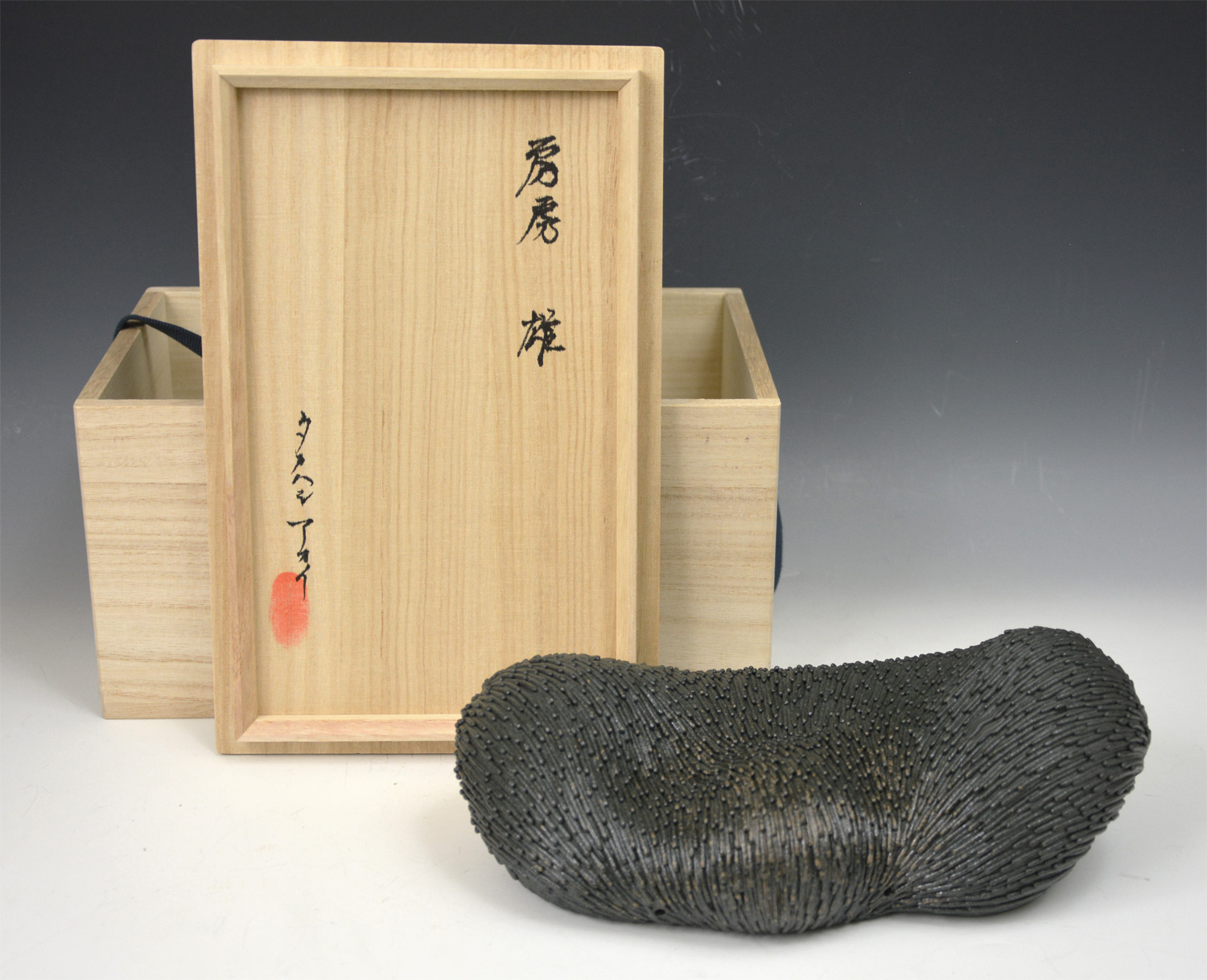 TAKAHASHI - "Male" Sculpture w/ tomobako box - #1019 - Image 7