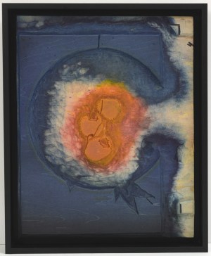 Woodblock #4 - Persimmon Moonrise