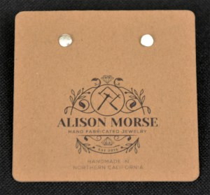 Earrings - Stud, Hammered Disc, Sterling Silver