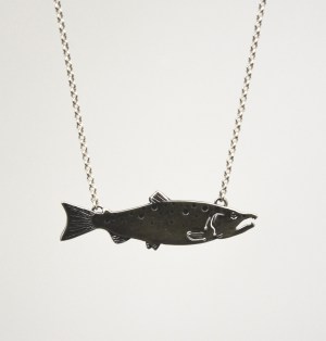 Necklace - Chinook Salmon - Sterling Silver