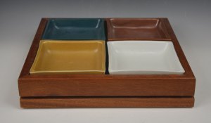 Square Platter with 4 Trays (Lazy Susan)