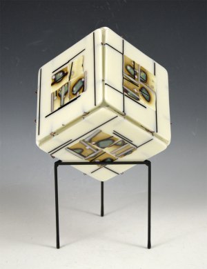 Hako (box) - Fused Matte White Glass #231