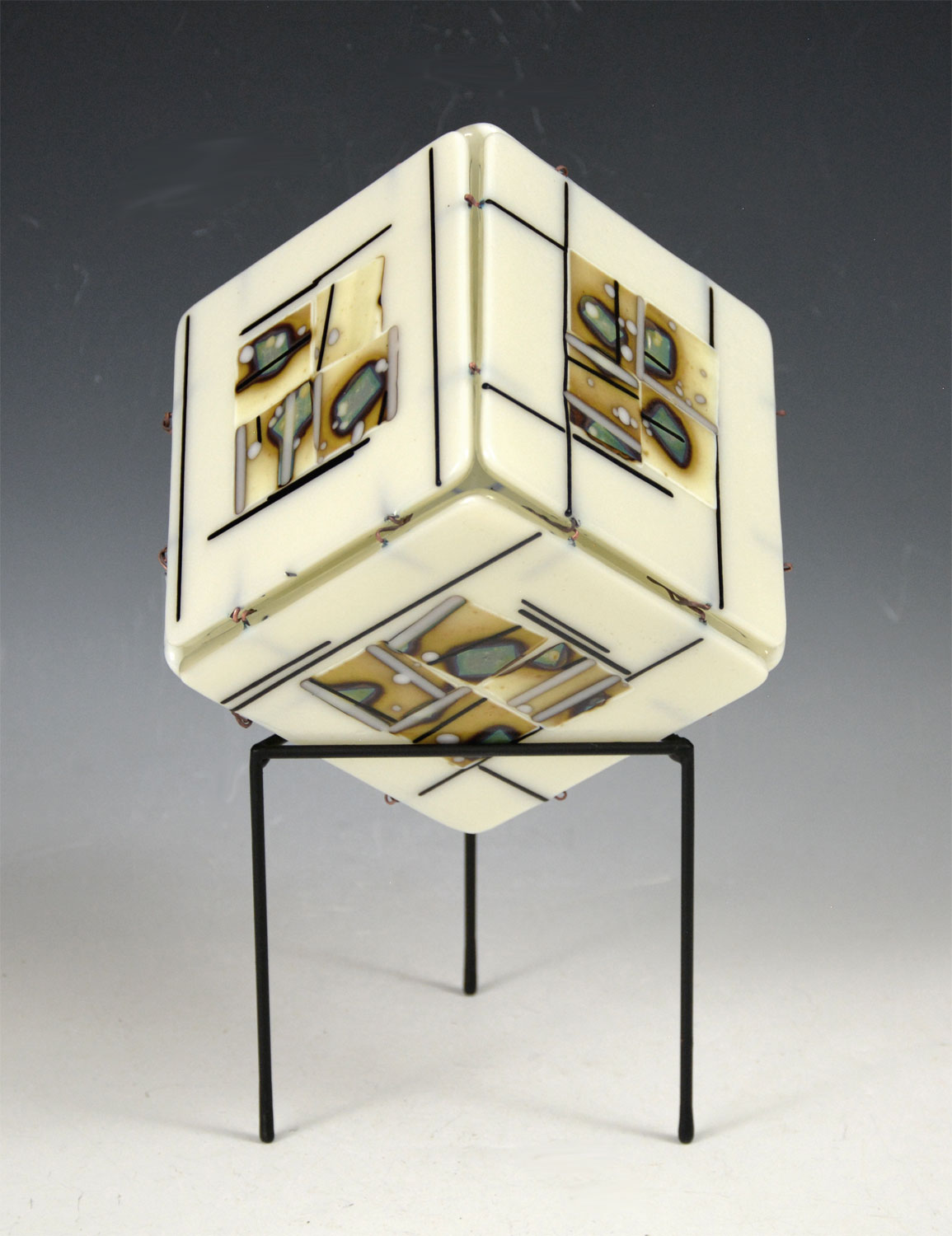 Hako (box) - Fused Matte White Glass #231