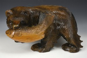 Ainu Bear with Fish TAN318