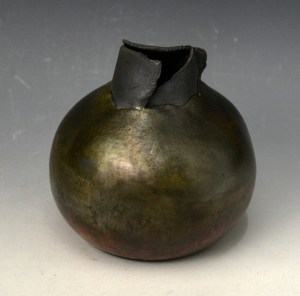 Round Vessel - Raku Fired #6