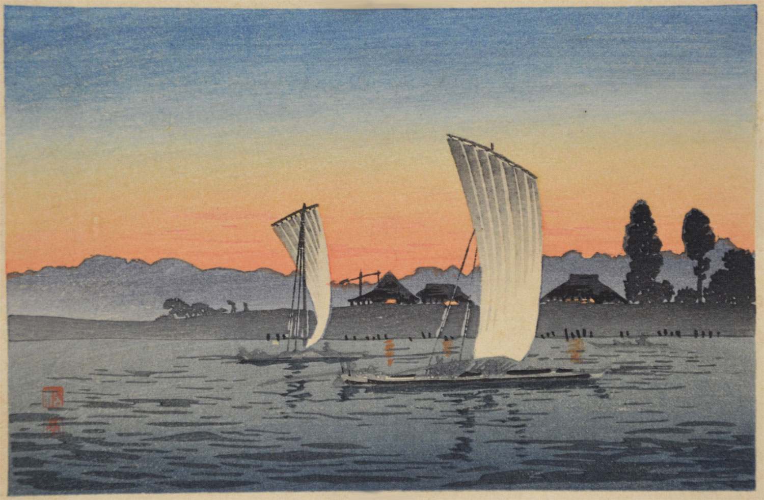 Sailboats in Sunset - Image 2