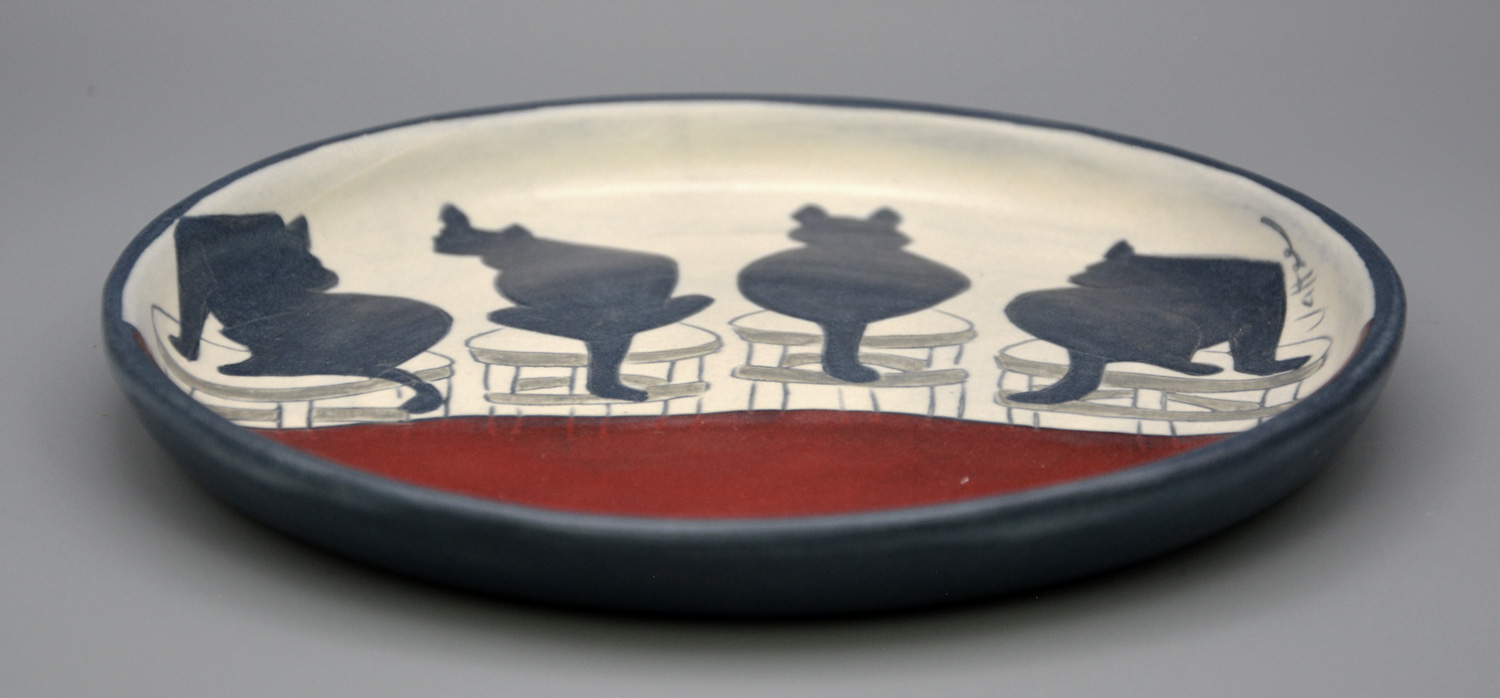 Plate - Salad w/Cat - Image 2