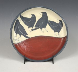 Plate - Salad w/Crow