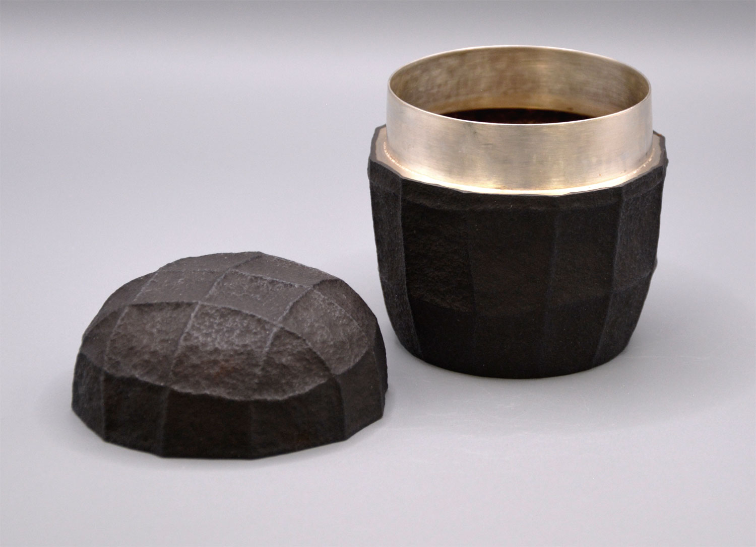 Copper and Silver Tea Caddy - Grid - Image 3
