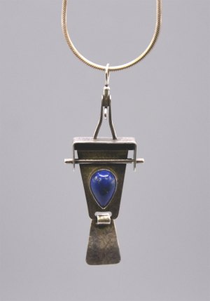 Sterling Silver and Lapis Necklace