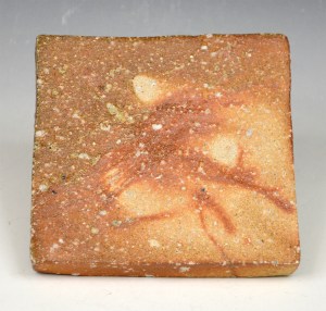 KATO - Shigaraki footed Square Plate - 104-A