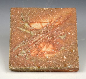 KATO - Shigaraki footed Square Plate - 104-E