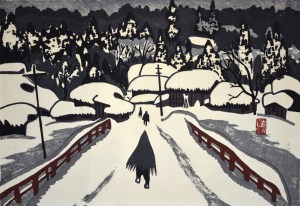 Winter in Aizu (Straw Raincoat)
