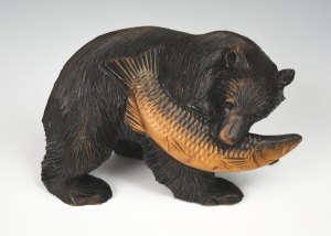 Ainu Black Bear with Fish