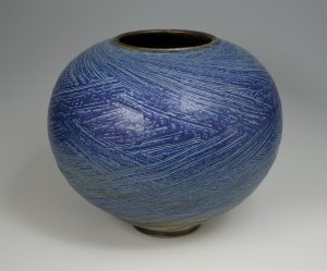Blue Hakeme Vase #29
