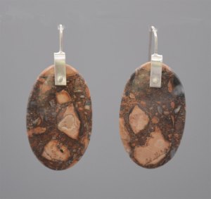 Earrings - Maligano Jasper and Silver