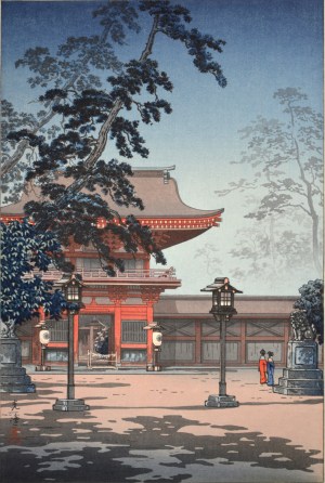 Hakozaki Hachiman Temple (blue)