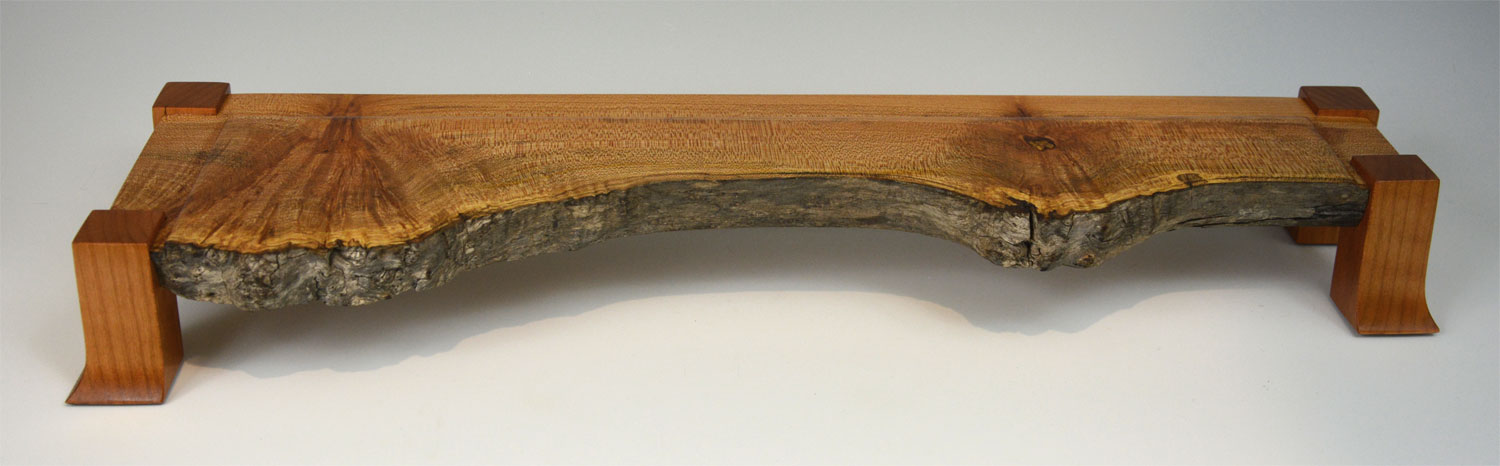 Display Stand - Live Edge Maple Burl #62